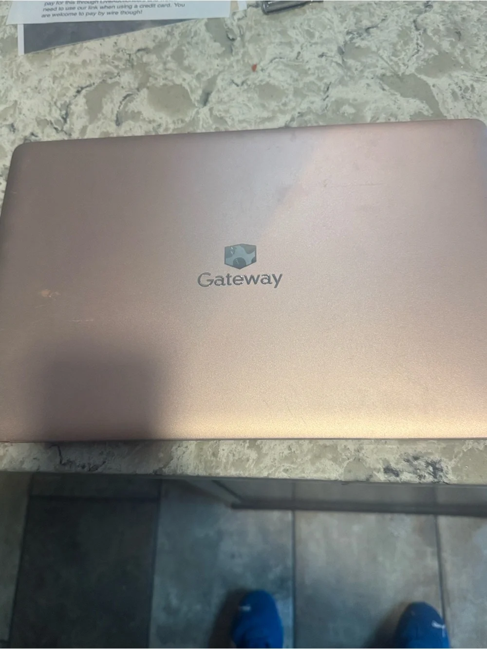 Rose Gold Laptop -Needs battery